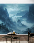 Papier Peint Paysage - Montagnes Brumeuses
