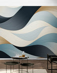 Papier Peint Moderne - Vagues Abstraites