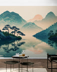 Papier Peint Panoramique - Montagne Et Lac