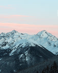 Mountain Wallpaper - Pink Peaks in the Clouds