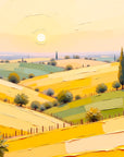 Papier peint campagne - panorama de toscane