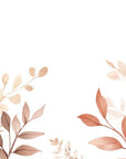 Papier peint fleuri - branches aquarelle pastel