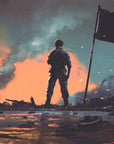 papier peint guerre - dernier soldat