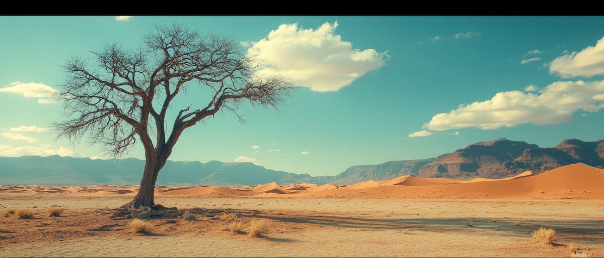 Papier peint déserts - arbre sec de la savane