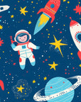 Papier Peint Enfant - Astronaute Et Fusées