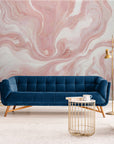 Papier Peint Abstrait - Marbre Rose