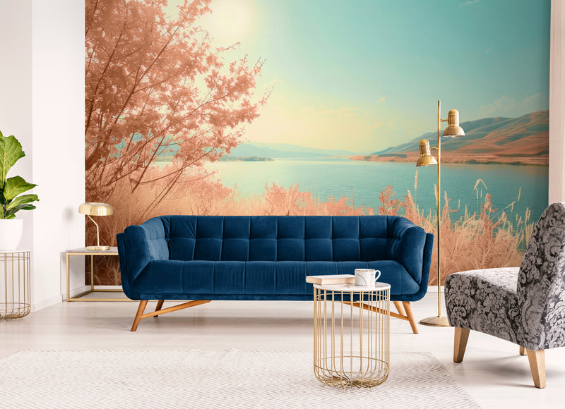 Papier Peint Paysage - Au bord du lac