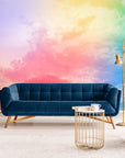 Papier Peint Design - Nuages Multicolores