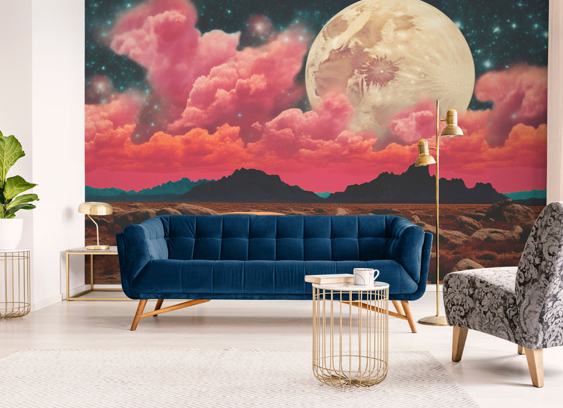 Retro Wallpaper - Celeste