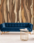 Wood wallpaper - carved