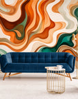 Papier Peint Art & Déco - Ondes Colorées