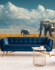 Papier Peint Paysage - Parade d'Éléphants