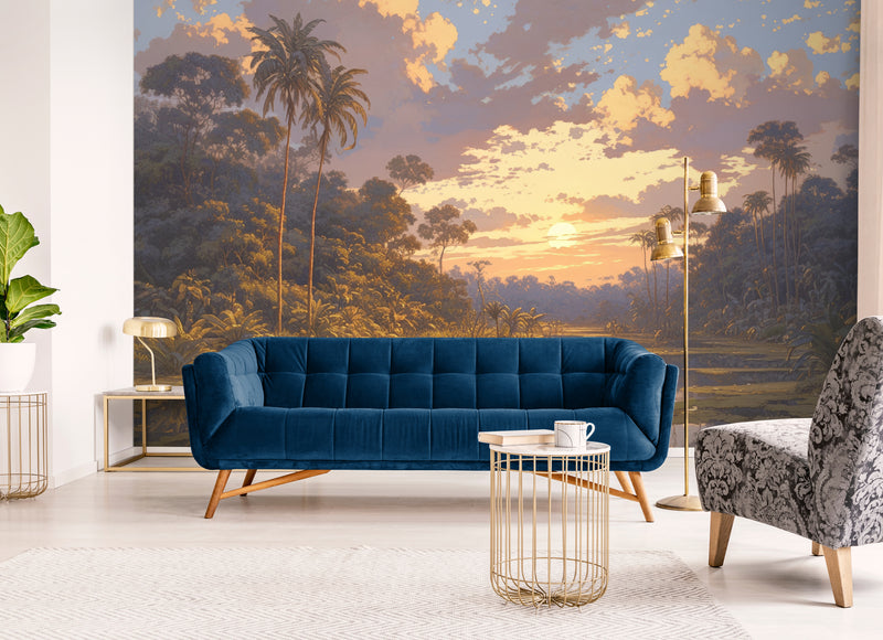 Illustration Wallpaper - Tropical Landscape