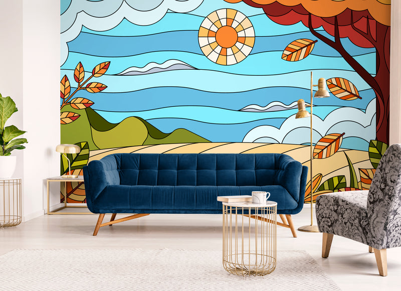 Illustration Wallpaper - Colorful Landscape