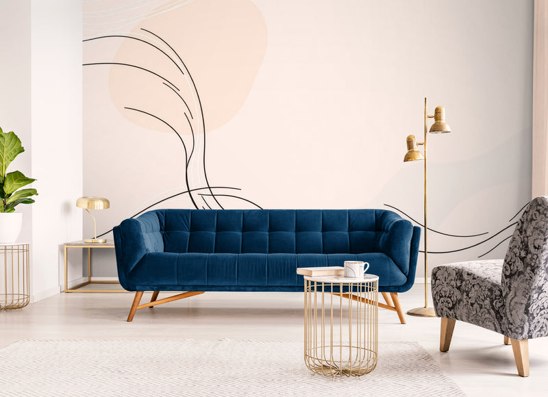 Papier Peint Minimaliste - Tons doux