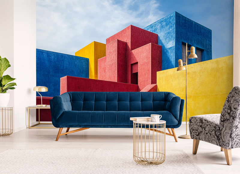 Papier Peint Paysage - Architecture Colorée