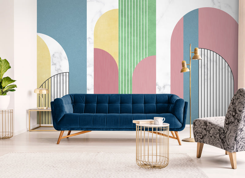 Geometric Wallpaper - Pastel Colors