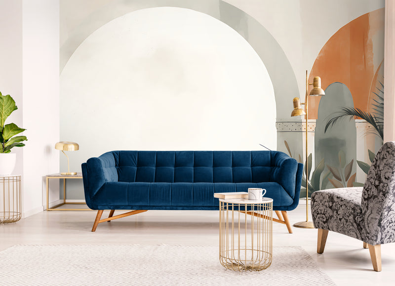 Illustration Wallpaper - Natural Arches and Soft Foliage