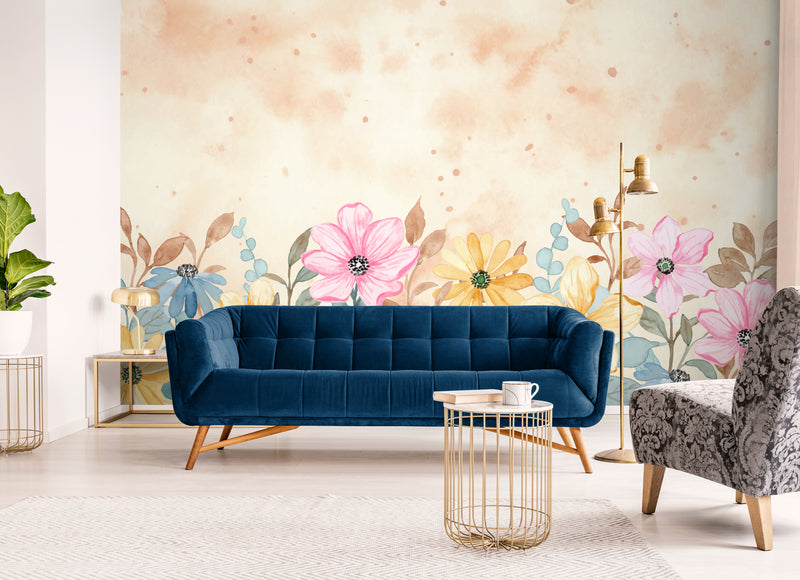 Floral Wallpaper - Delicate Watercolor