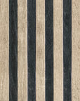 Wood Wallpaper - Beige and Black Stripes
