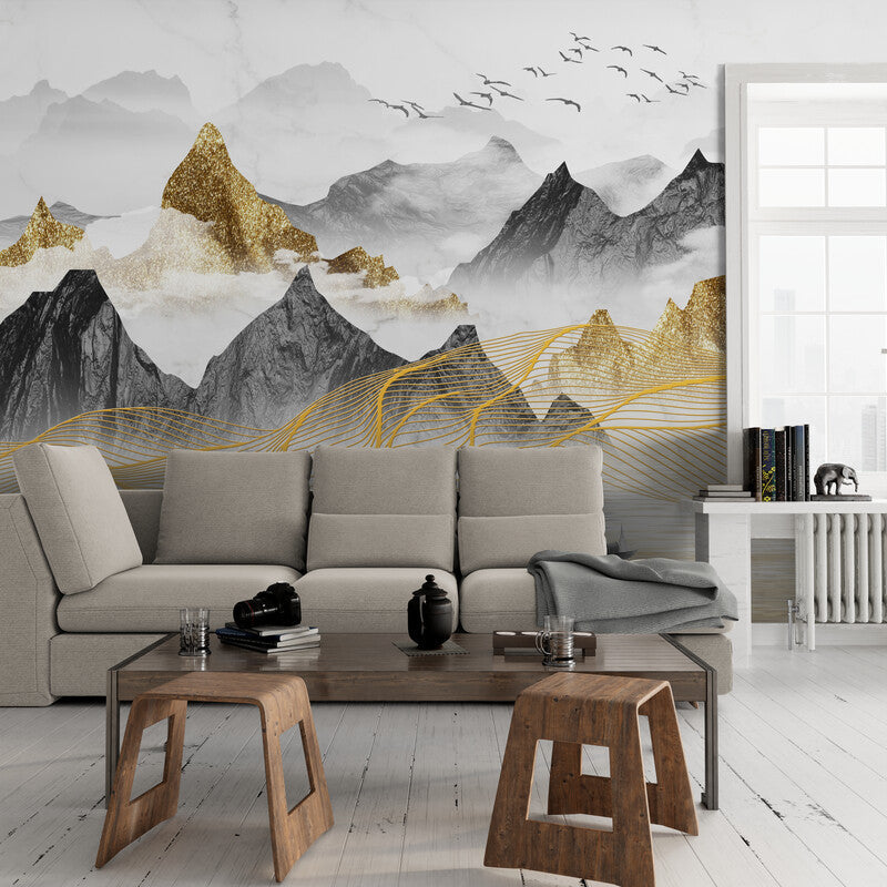 Mountain Wallpaper - Illuminated Peaks