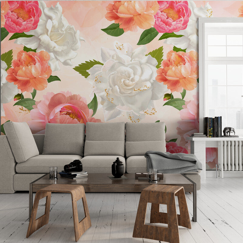 Floral Wallpaper - Romantic Pastel Garden