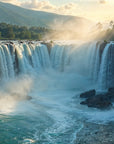 Papier peint cascades - chutes d'eau tropicales