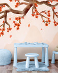 Papier Peint Enfant - Cerisiers En Fleurs