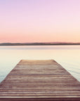 Papier Peint Panoramique - Ponton Au Coucher De Soleil