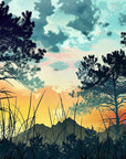 Papier Peint Paysage - Planète Verdoyante