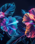 Papier Peint Design - Fleurs Tropicales