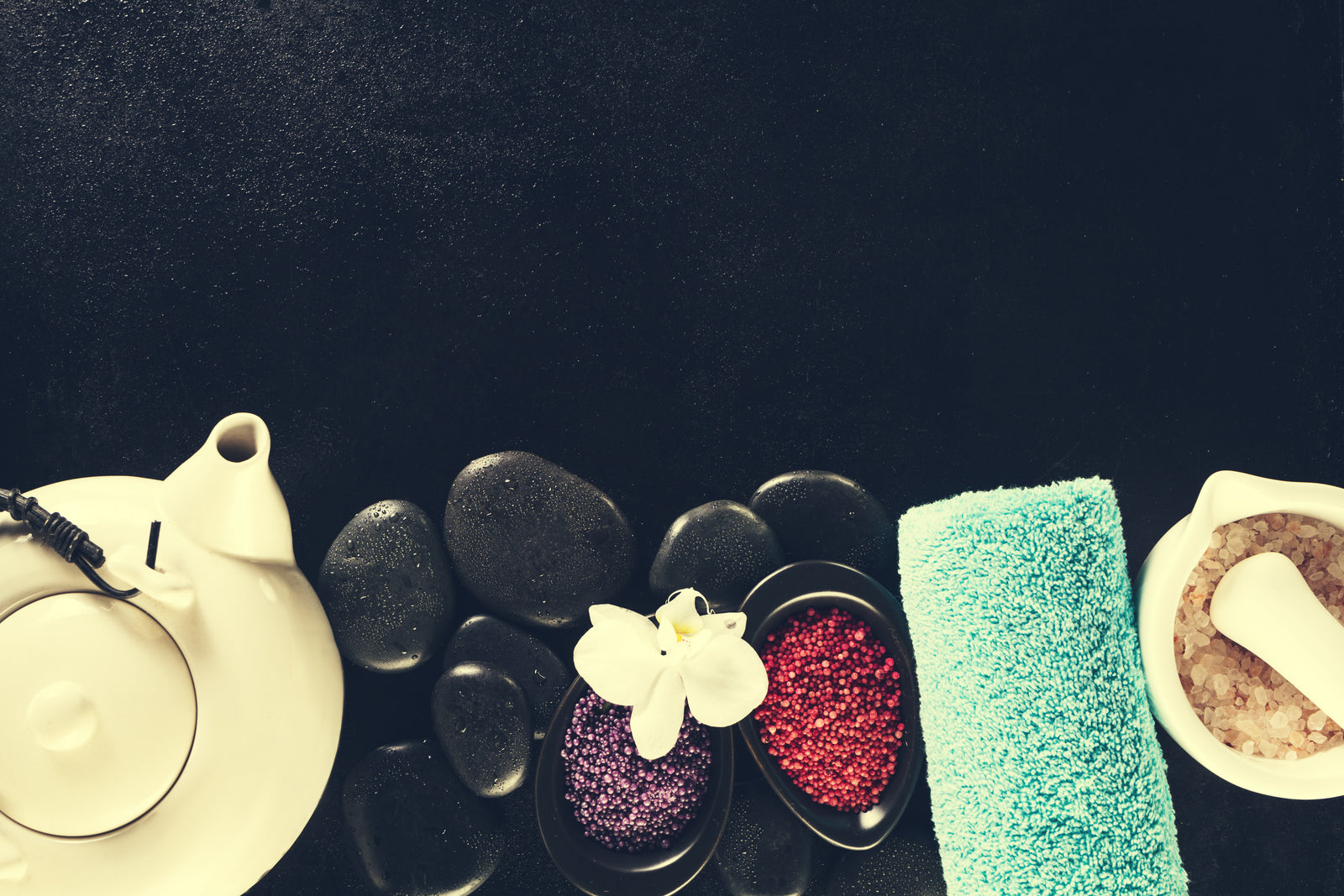 papier peint bien-être – spa et sérénité minérale