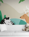 Papier Peint Enfant - Animaux De La Jungle