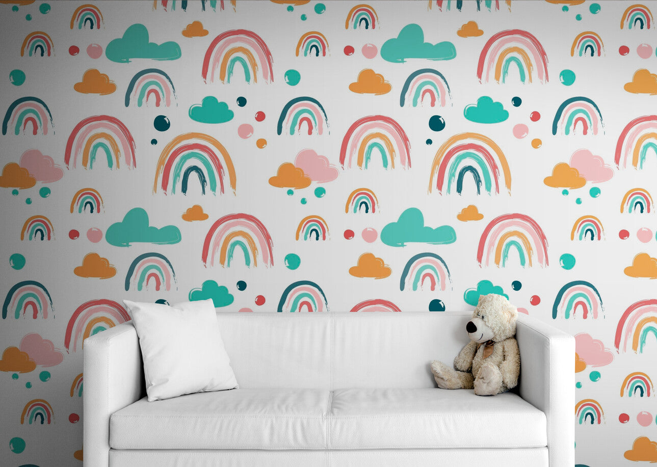 Children's Wallpaper - Happy Rainbow