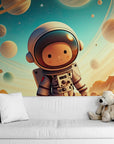 Papier Peint Enfant Scandinave - Astronaute Et Planètes