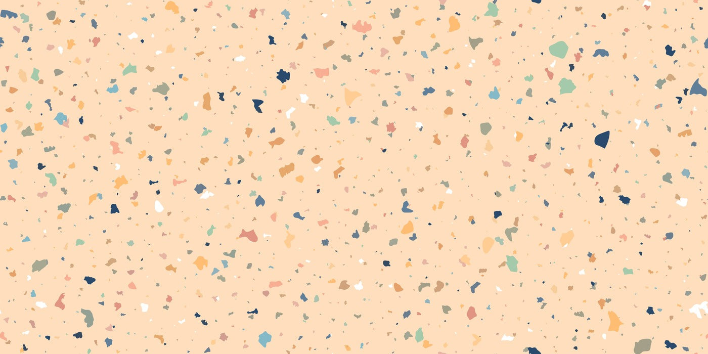 Papier Peint Imitation - Terrazzo Terracotta