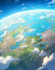 Space wallpaper – celestial view of a planet