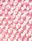 Geometric Wallpaper - Metallic Pink Hexagons