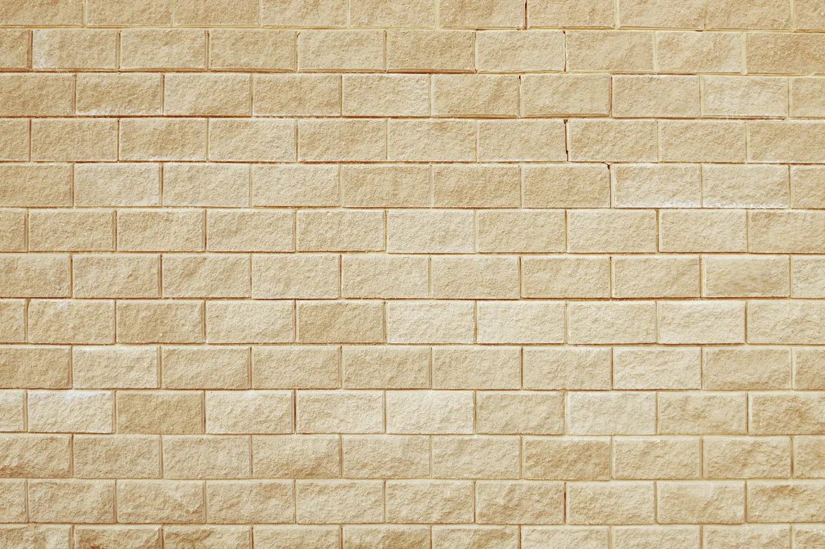 Papier Peint Imitation - Mur De Pierre Beige
