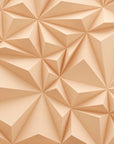 Geometric Wallpaper - Beige Sculptural Relief