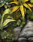Papier Peint Feuillage - Plantes Rocailleuses
