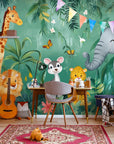 Papier Peint Enfant - Animaux De La Savane