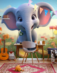 Papier Peint Enfant - Adorable Petit Éléphant