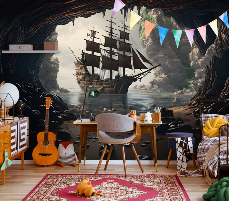 Papier Peint Enfant - Île Aux Pirates