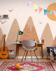 Papier Peint Enfant - Montagne Scandinave