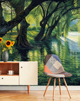 Papier Peint Nature - Arbres Au Bord De L’eau