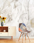 Papier Peint Abstrait - Marbre Noir Et Blanc Chic