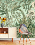 Papier Peint Vintage - Fleurs Classiques