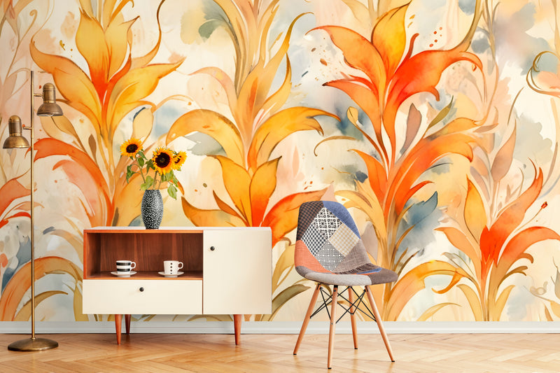 Papier Peint Moderne - Feuillage Design Contemporain