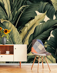 Papier Peint Vintage - Feuillage De Plantes Tropicales